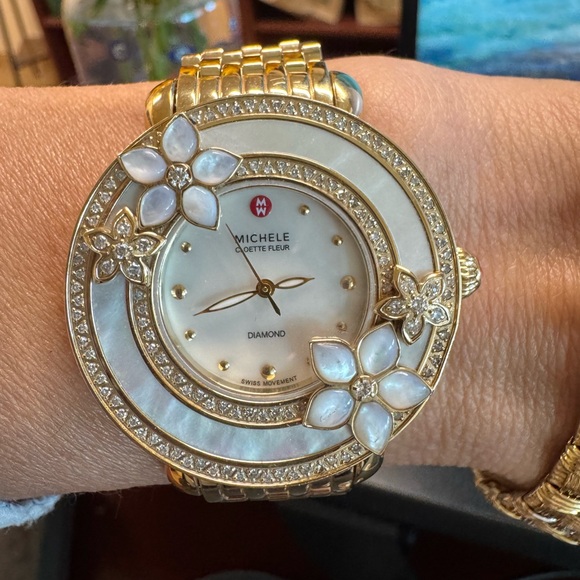 $6999 Michele Cloette Fleur Diamond Watch Limited Edition #0004/1000 - Picture 3 of 14